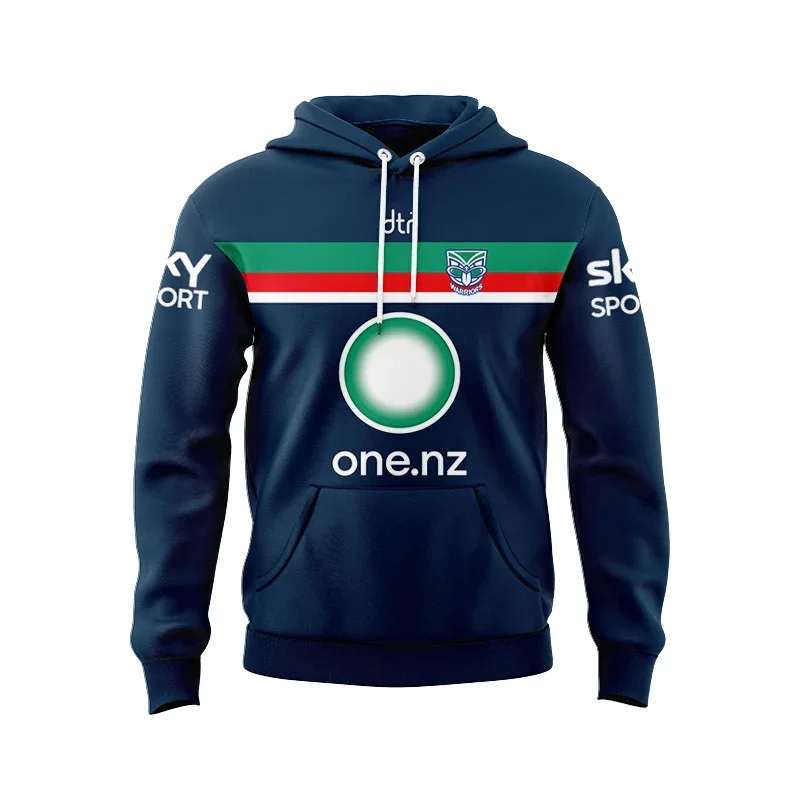 

2023 NEW ZEALAND WARRIORS JERSEY MENS HOME HOODIE RUGBY TRAINING JERSEY Size: S-M-5XL