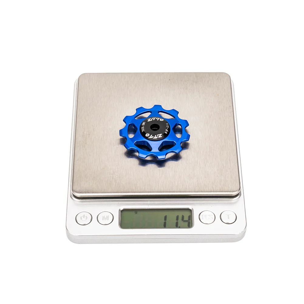 Bicycle Ball Bearing Bicycle Guide Pulleys 11t Sealed Bearing Aluminum Alloy Mountain Bike Rear Derailleur Pulley Cycling Parts