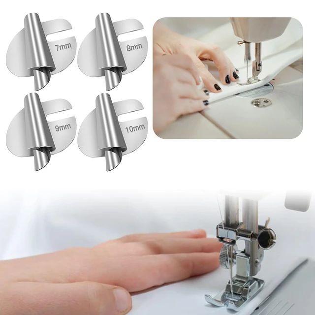 Universal Sewing Rolled Hemmer Foot Set Clearance - [3-10mm] - Wide Rolled  Hem Pressure Foot, Sewing Machine Presser Foot Hemmer Foot, Home Industrial  Curved Scroll Hemmer Foot 