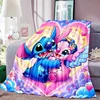 Cartoon Cute Stich Blanket, 3D Printing Lilo & Strong Soft and Comfortable Children's Nap Sleeping Blanket, Bedding 5