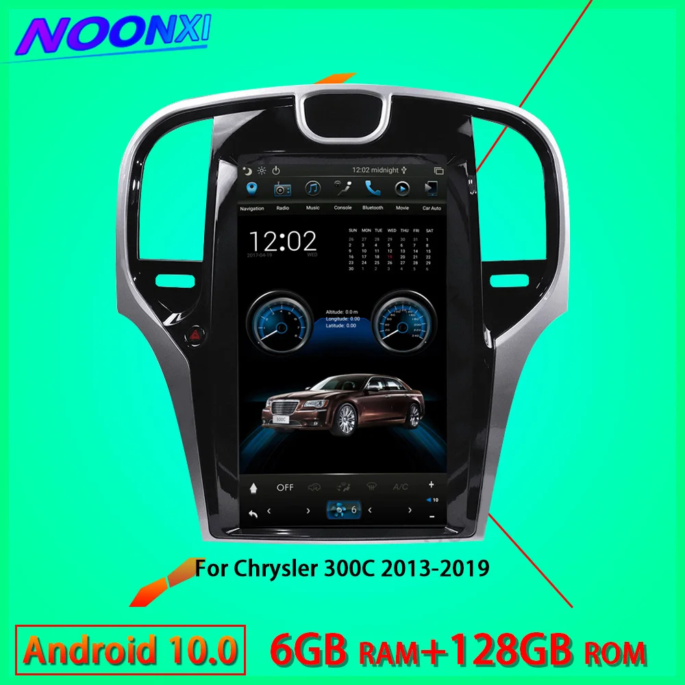 

6G 128GB Car Radio Video Players For Chrysler 300C 2013-2019 IPS Tesla Screen 2 Din Android 10 Stereo GPS Navigation DVD Carplay