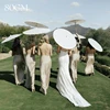 5/12/16PCS Paper Parasol Wedding Paper Umbrella Party Favor 60/80cm White Umbrellas for Bridal Shower Centerpieces Photo Props 3
