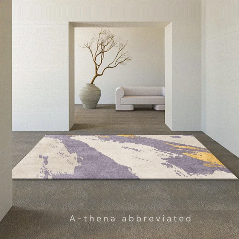 Japanese Wabi-sabi Living Room Carpet Luxury Bedroom Decor Abstract Carpet Modern Nordic Lounge Rug Washable Non-slip Floor Mat 4