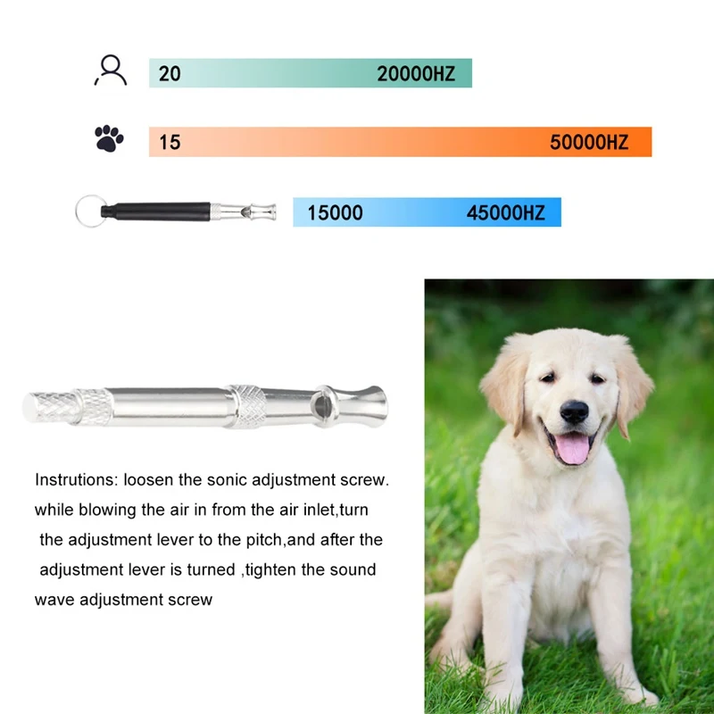 3pcs/set Pet Cat Dog Training Clicker Pet Obedient Whistle Adjustable Wrist Strap Sound Key Chain Household Supplies dog whistle