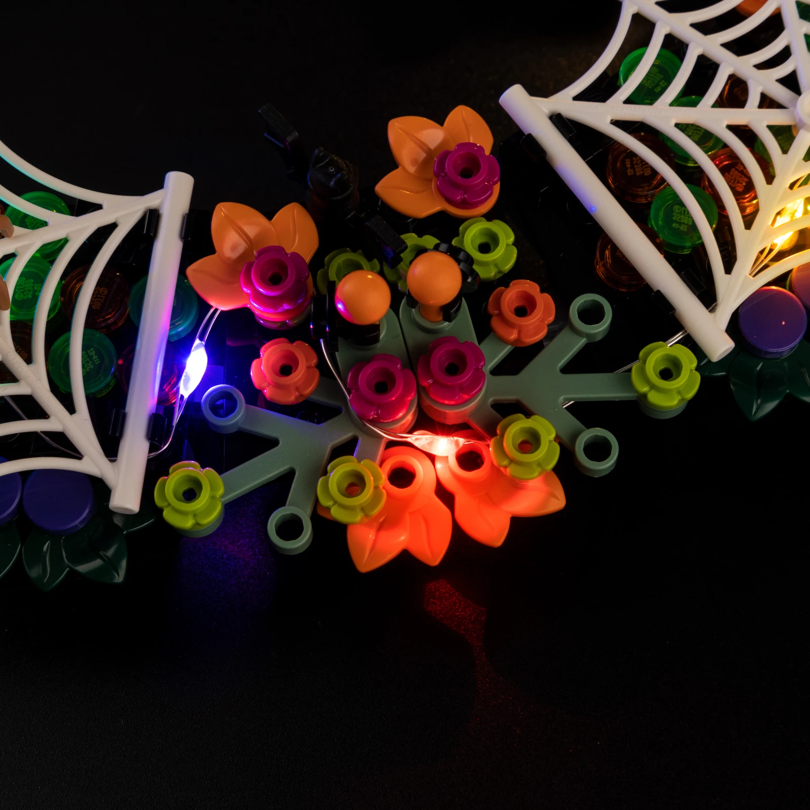 LED-Beleuchtungsset für Lego 40825, Halloween-Kranz-Modell, DIY-Spielzeug-Set, Bausteine nicht im Lieferumfang enthalten – Detail 4