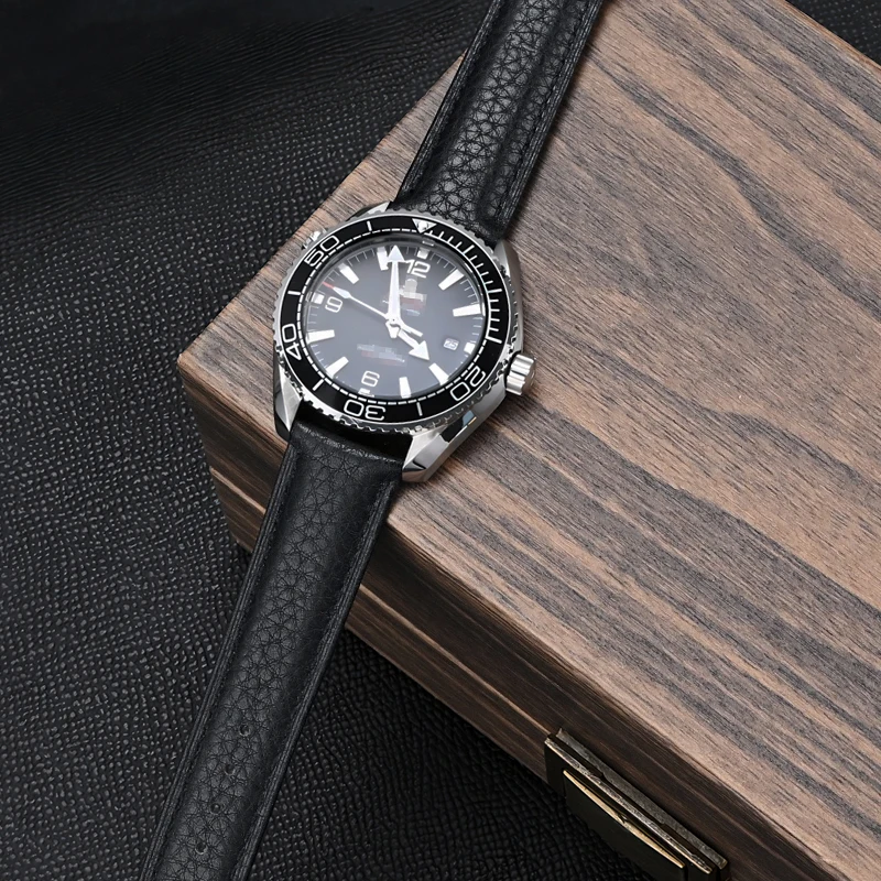 Elegant Universal Brown Genuine Leather Watch Band - Adjustable Cowhide Strap