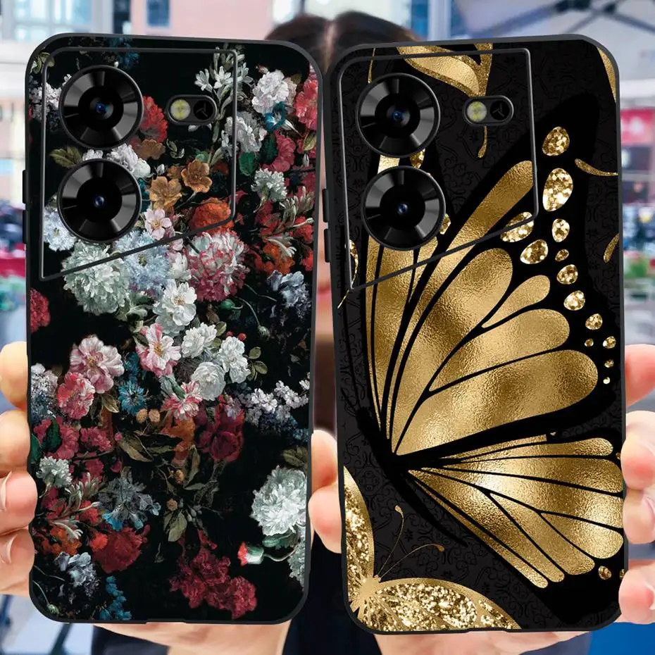 Cool Dragon Pattern Phone Case | Soft TPU Black Silicone Cover