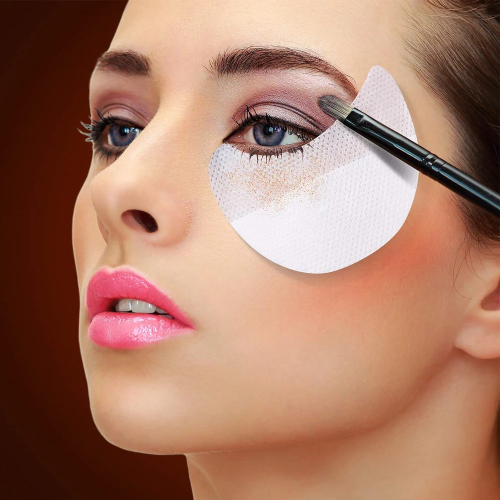 Eyeshadow Shields Disposable Makeup Pads Under Eye Patches Eyeshadow Stickers Protector Applicator 10/20/50/100Pcs makeup stickers