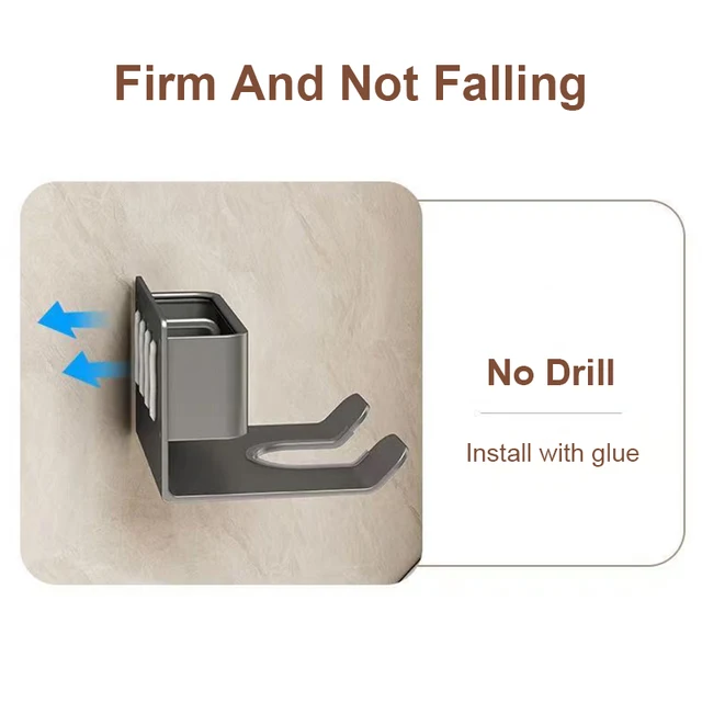 Nincs Fúró Hajszárító Tartó A Dyson Szervezett Állvány Falra Szerelt Fürdőszobai Polc Tároló Polcokhoz - Image 4