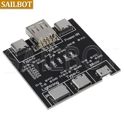 Universal Data Cable Detection Board - Type C USB - C Micro USB Tester - 1PCS (DT3)