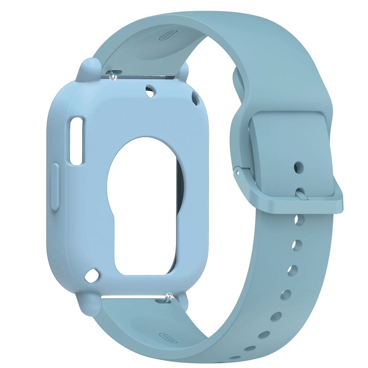 Enhanced Silicone Protective Watch Band with Case Cover