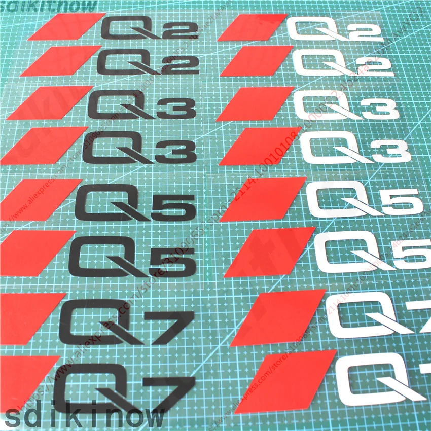 Moda 2 Pezzi Adesivo Per Auto Styling Porta Corpo Finestra Decalcomanie Decorazione Per Audi Q2 Q3 Q4 Q5 Q6 Q7 Q8 Tt Accessori