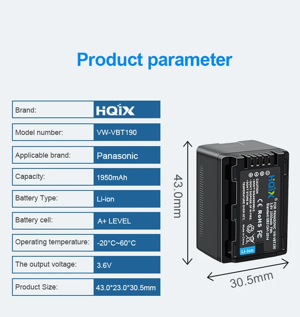 VW-VBT380 (2 Unidades) Batería Recargable De Repuesto Y Cargador Dual Compatible Con HC-V110, HC-V210, HC-V520, HC-V720, HC-W570, HC-W580, VW- BC10E, Etc