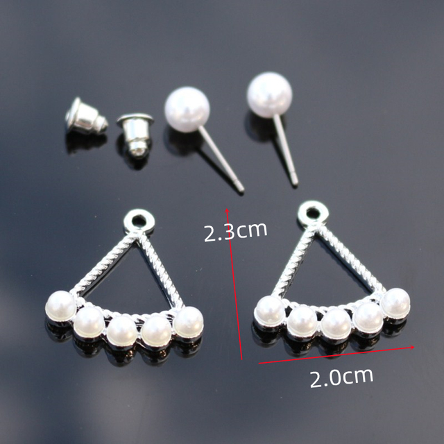 Style Simulated Pearl Earrings For Women Personality Geometric Female Elegant Earring Jewelry Valentine's Day Girl Gift