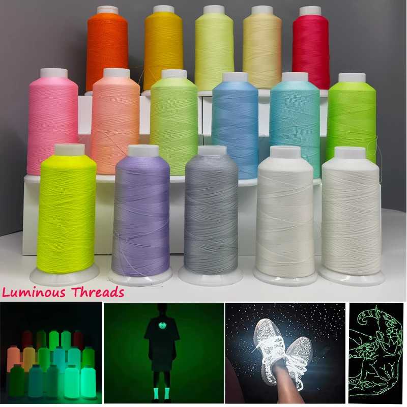 

1pcs 150D Luminous Embroidery Sewing Thread Glow In The Dark Sewing Machine DIY Sewing Threads Handmade Accessory Craft Supplies