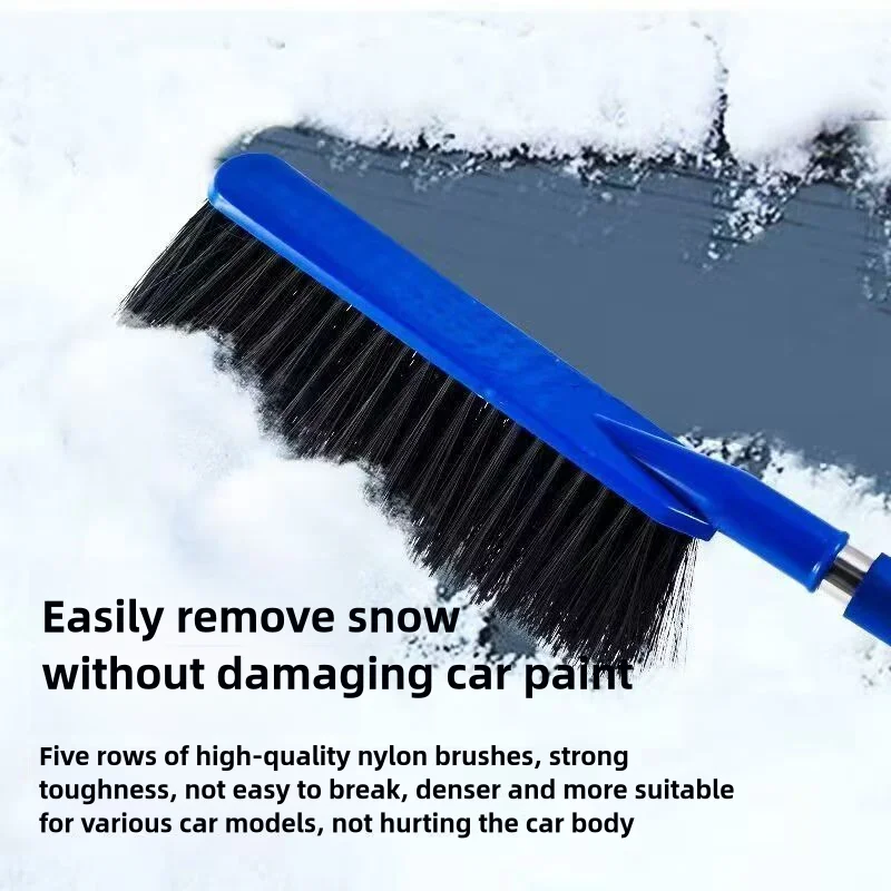 Car Snow Brush Extendable Cleaning Removal Shovel Scraper Winter Auto Brushes Windshield Deicer Detachable Tools Wash Defroster