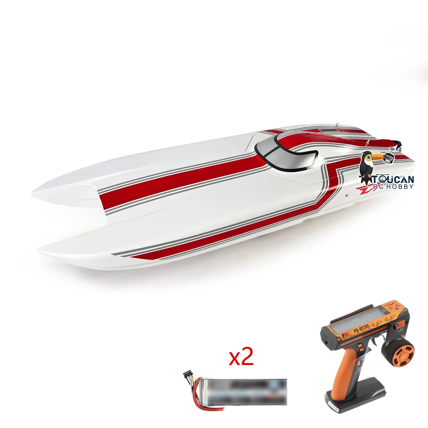 DTRC E51 Electric PNP RC Racing Boat Made With Kevlar Dual Motor Servo ESC Speedboat Boy Outdoor Toys for Boys TH19571-SMT8 3