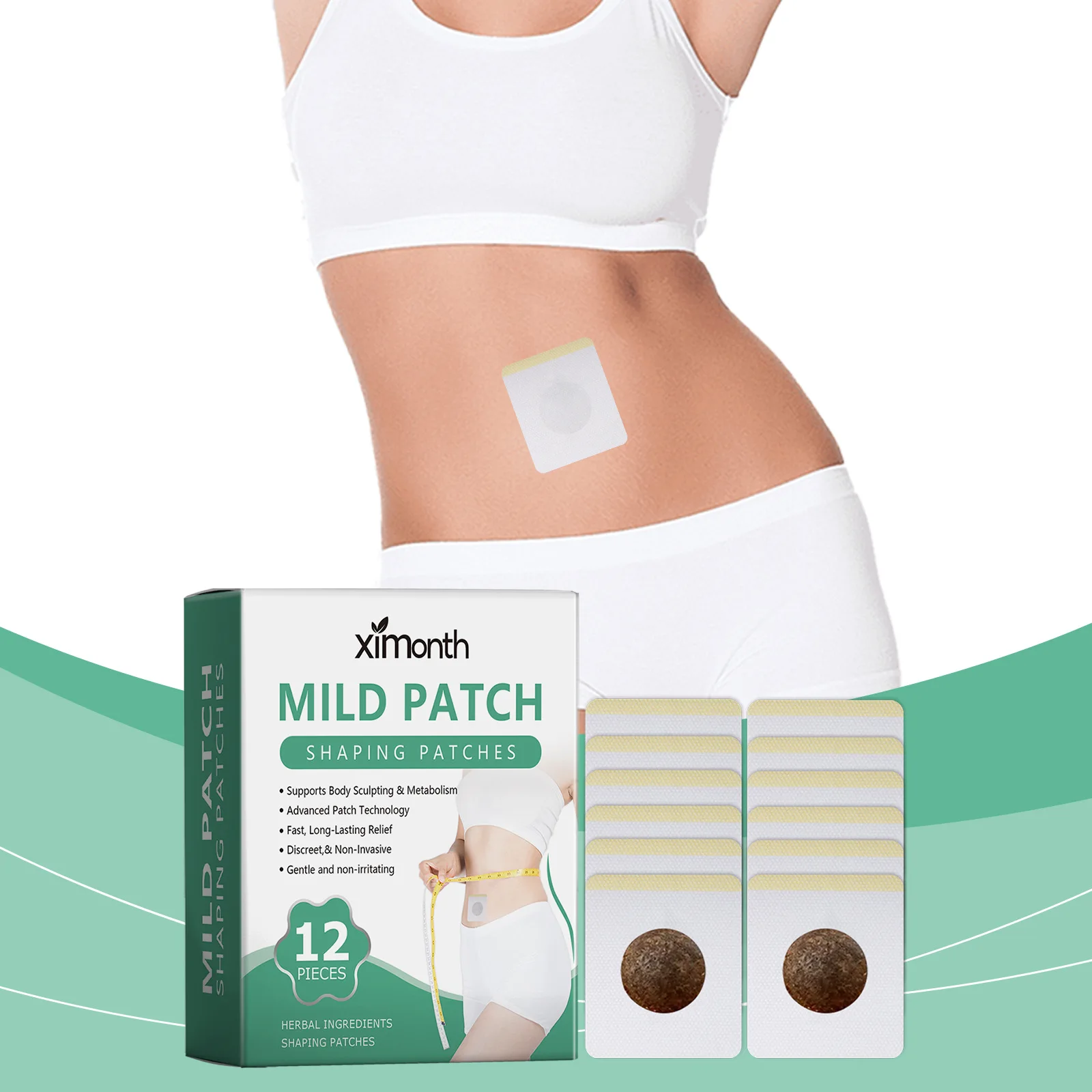 Herbal Slimming Patches Fat Burning Navel Sticker Waist Belly Body Weight Loss Thin Arms Thighs Detox Shaping Promote Metabolism