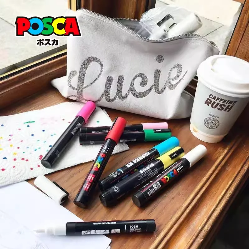 1pcs Uni POSCA Paint Marker Pen Full Colours Range PC-1M 36 Colors PC-3M 45 Colors PC-5M 54 Marking Art Painting paint marker pen