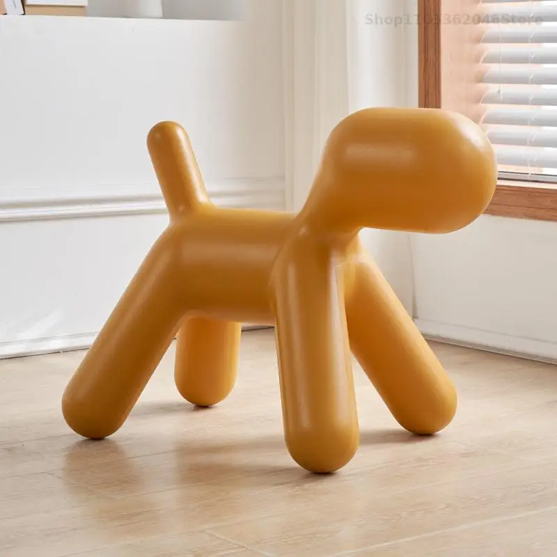 Nordic Style Blow Dog Style Children's Chair Simple Household Living Room Small Stool Animal Seat Kindergarten Cartoon Puppy