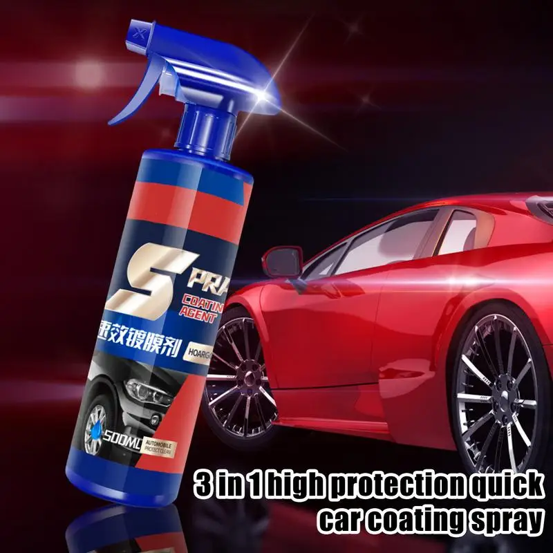 500ml 3In1 Car Ceramic Coating Spray Car Paint Repair Shield Coating Car Paint Scratch Repair Remover Auto Polishing Spraying