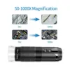 Digital Microscope Wireless Pocket Handheld USB Microscopes 1000X Zoom Fixed Focus HD Magnifier with LED For iPhone Android PC 2