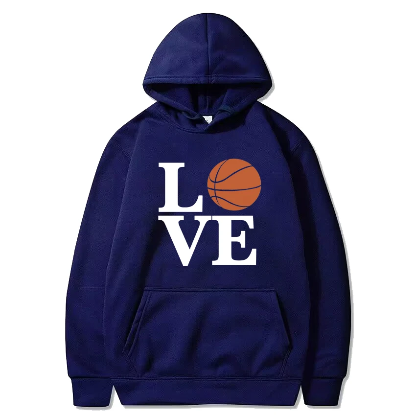 2024 Love Basketball Hooded sweatshirts harajuku fashion Sweatshirt with print Men women's oversized Loose Long sleeve tracksuit