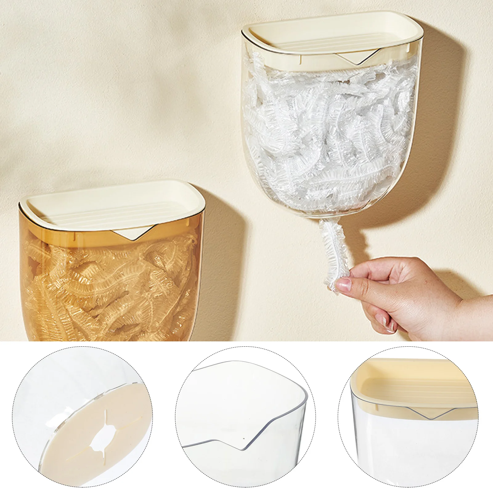 

Wall Hanging Plastic Box Bag Holders Organizer Shoe Cover Food Waste The Stash