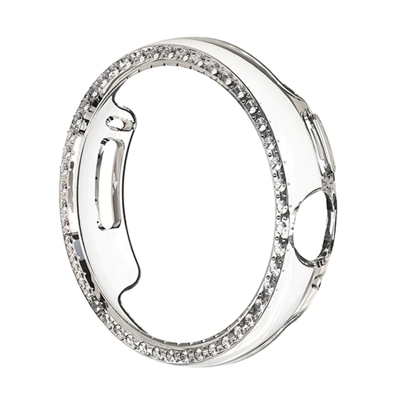 Luxurious Diamond-Studded TPU Watch Case - Sleek and Durable Protection