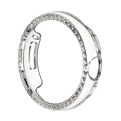 Luxurious Diamond - Studded TPU Watch Case - Sleek and Durable Protection - Pixel Watch 1 (Transparent)