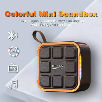 Musky Bluetooth Speaker Mini Wireless Loudspeaker TF Card USB Subwoofer Portable MP3 Sound Wireless Speaker for Smart Phone