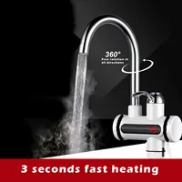 Connecteur de robinet d'eau chaude électrique sans réservoir instantané 220V 3-sec, affichage numérique LED, robinet de cuisine à chauffage rapide, fluide chauffé 6