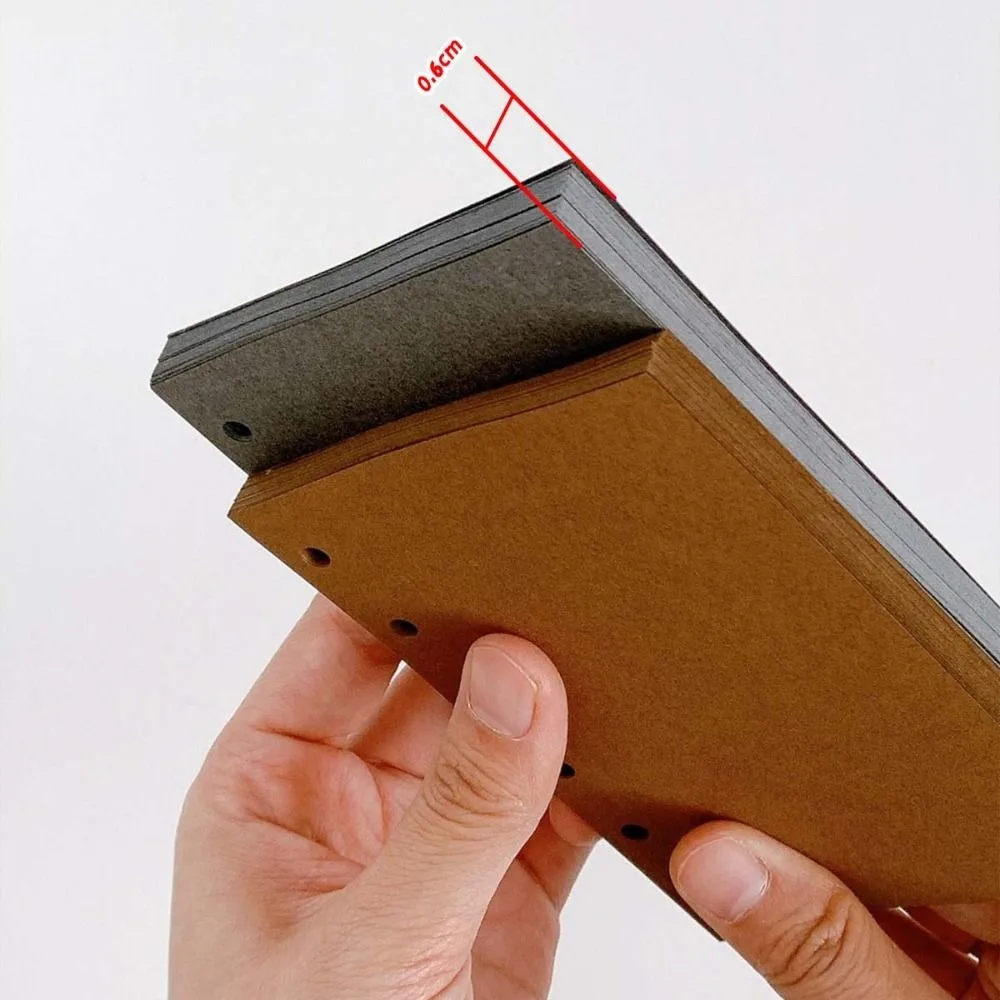 50Sheets A7 Loose-Leaf Notebook Refill Paper Index Inside Page Cards Separator Page Paper Inner Refill Binder Paper Pages - 2