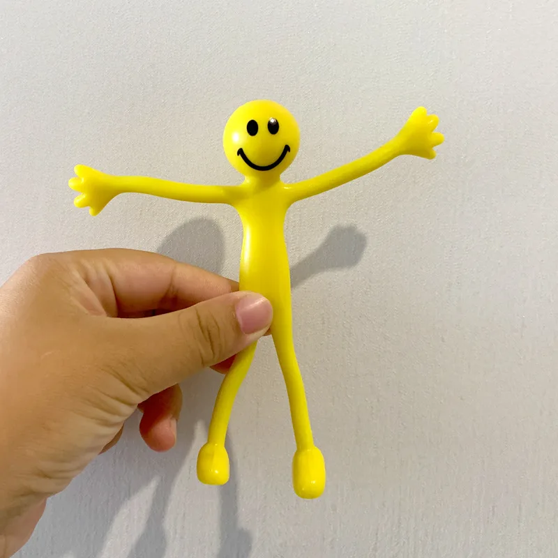 5PCS Funny Expression Bendy Men Toy Novelty Cool Gadgets For Kids Party Favours Birthday Gift Juegos De Fiesta Kinder Spielzeuge