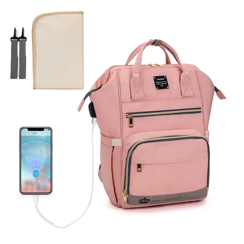 Fashion Print Nappy Backpack Bag Mummy Large Capacity Bag Mom Baby Multi-function Outdoor Travel Diaper Bags for Baby Care Stuff