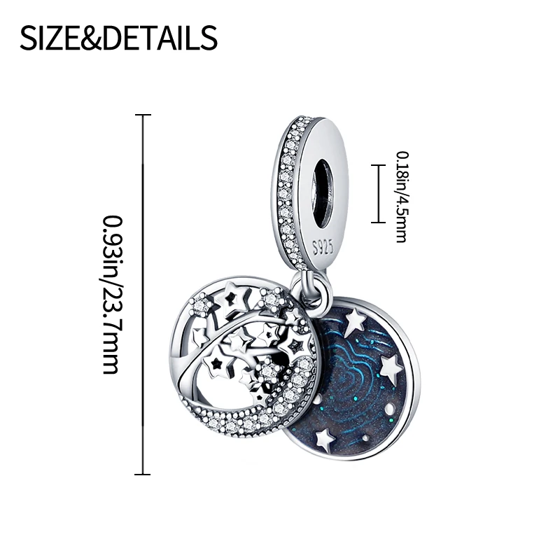 MyGiftHome S925 Silver Bead Charm for DIY Jewelry