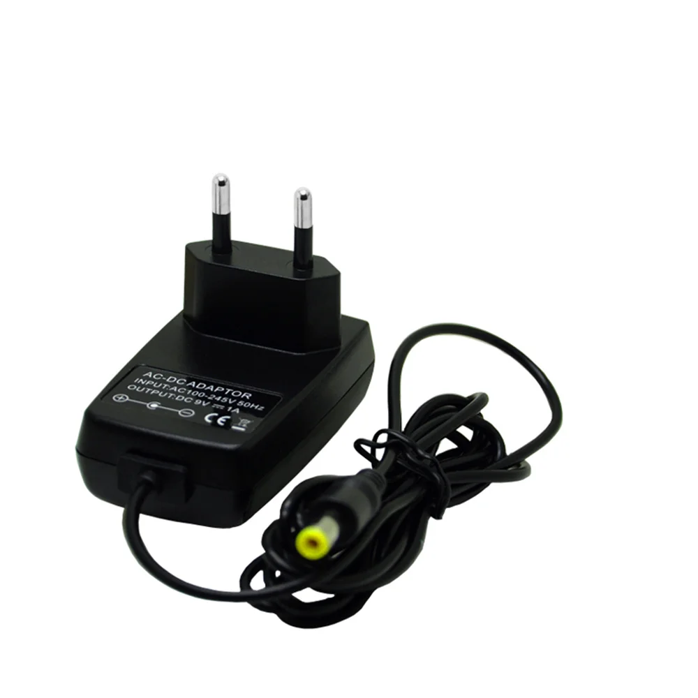 EU Plug AC Adapter Power Supply for NES Game Console Charger AC100-245V 50Hz DC 9V 1A