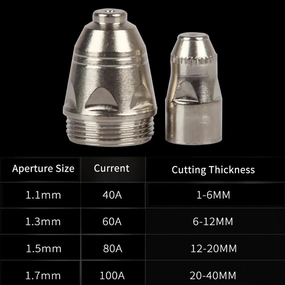 45/90 шт. P80 электродная насадка для плазменной резки, плазменные расходные материалы для плазменной резки P80, модель LGK100/CUT80 80A-100A