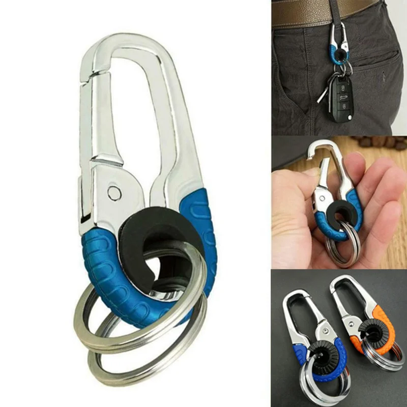 Metal Car Keychain for Men Camping Climbing Auto Accessories