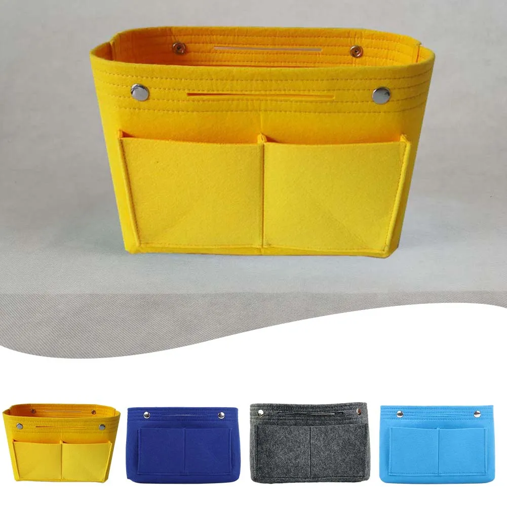 

Фетровая сумка для хранения, фетровая Сумочка для макияжа, органайзер, сумка из фетровой ткани, подкладка для косметики, дорожный Внутренний кошелек, Портативная сумка для хранения