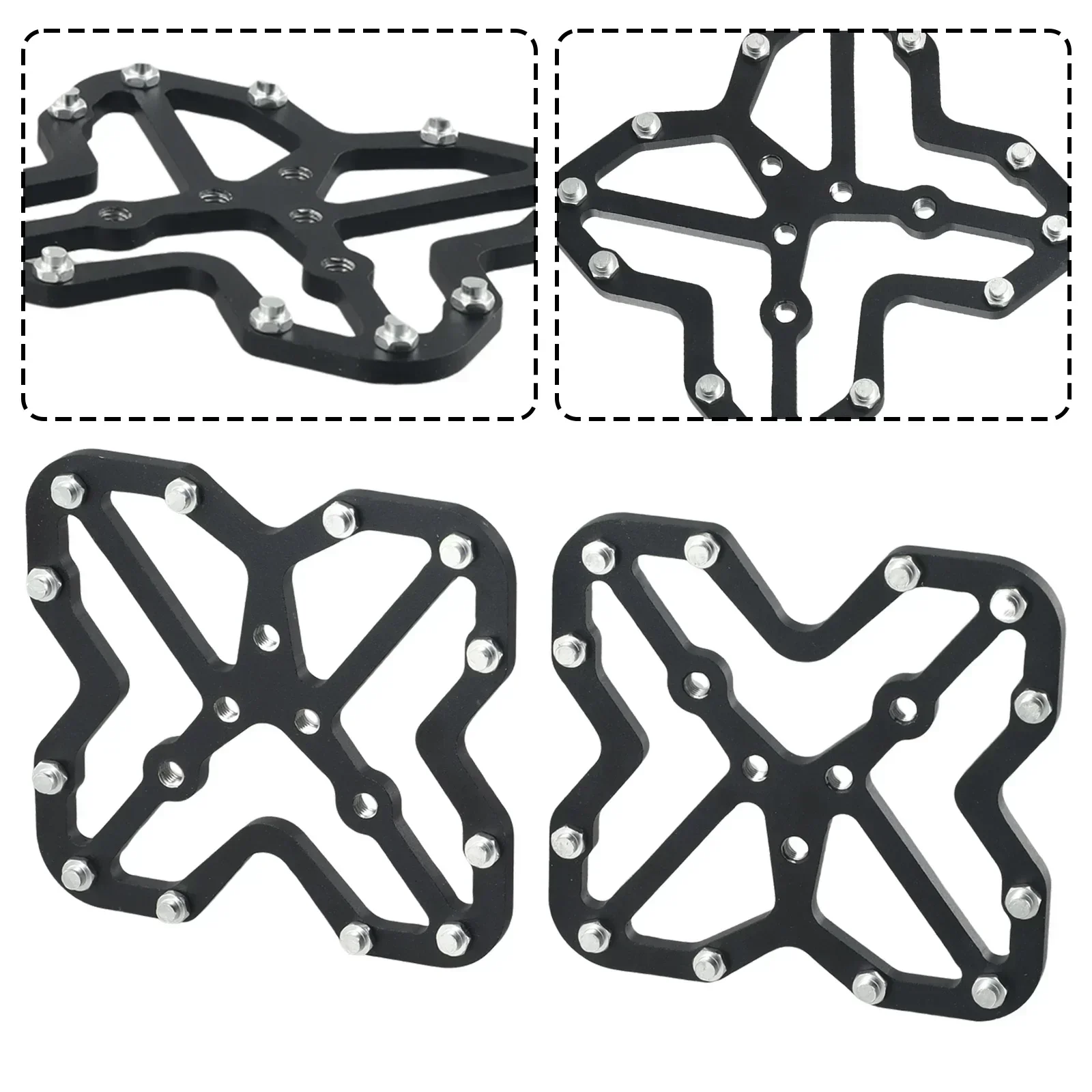 자전거 페달 플랫폼 클릿 페달 어댑터 플랫 페달 퀵릴리즈 잠금 플레이트, Shimano Tankelos KEO용, 1 쌍