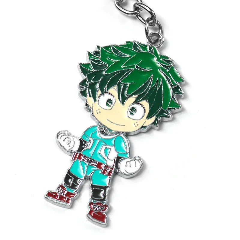 My Hero Academia Anime Metal Keychain Midoriya Izuku Cosplay Accessories Colorful Pendant Gift