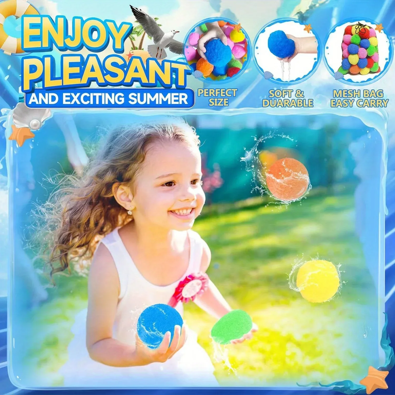 Fun Reusable Water Balls, Reusable Water Balloons For Outdoor Toys And Games, Water Toys, Summer Toy Balls For Pool And Backyard 2