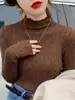 Cashmere Turtleneck Women Sweaters 2025 Autumn Winter Warm Pullover Slim Tops Knitted Sweater Jumper Soft Pull Female 2
