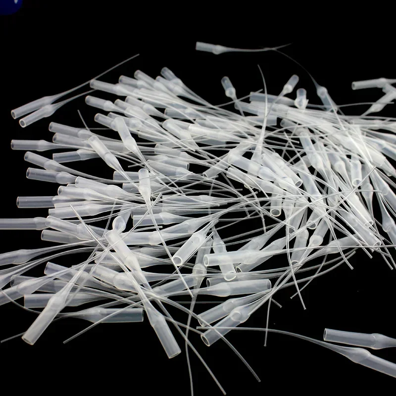 50PCS/pack Glue Micro-Tips Plastic Glue Bottle Tips Extender Precision Applicator Dropping Tube Nozzle For Crafting Lab plastic glue tips