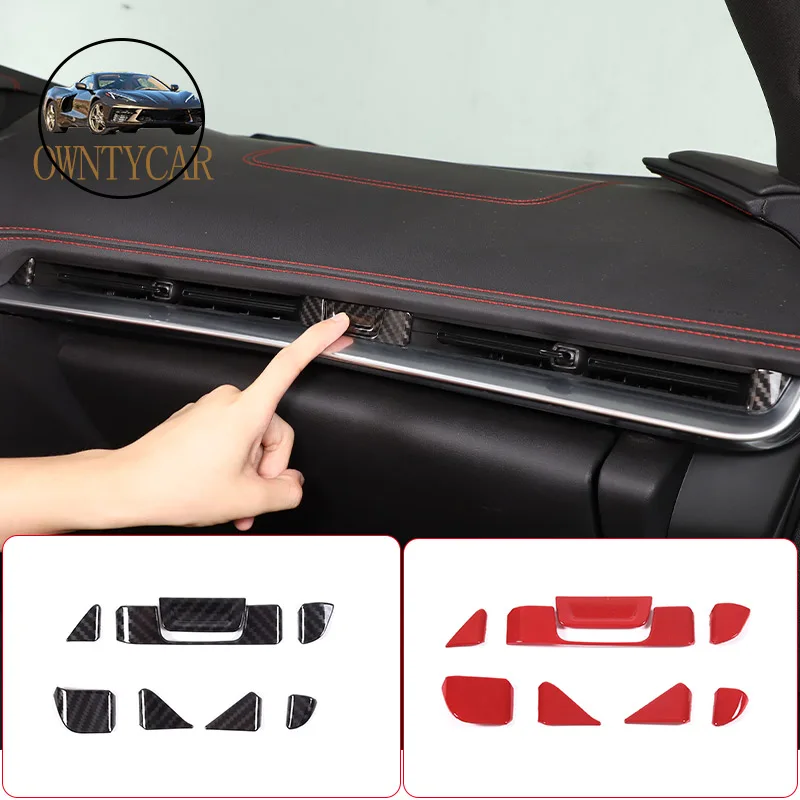 Cover Volante In Plastica ABS Per Chevrolet Corvette C8 2020-2023 – Effetto Fibra Di Carbonio – Facile Installazione