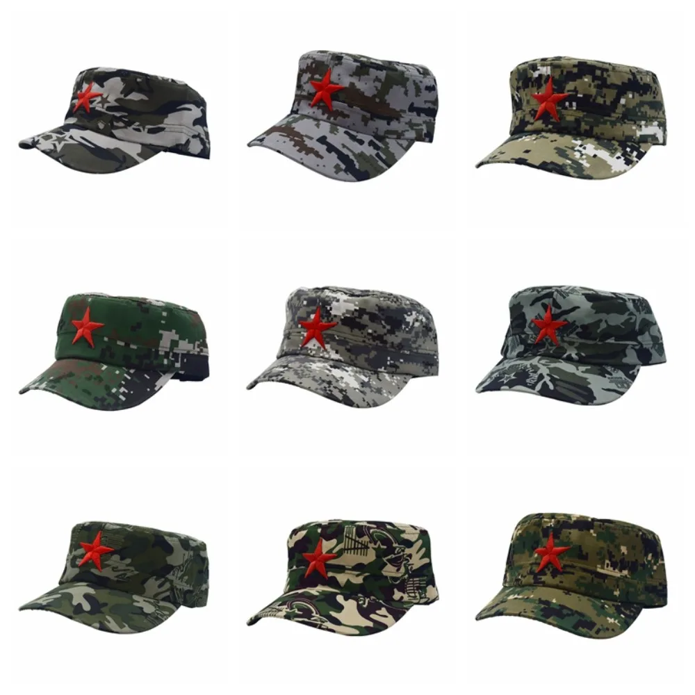 

Five-pointed Star Camouflage Hat Unique Casual Airforce Caps Retro Classic Five-pointed Star Camouflag Cap Training