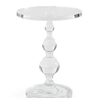 Table basse en acrylique Transparent, Table d'appoint de salon, Table à thé ronde, bureau de rangement, Table de chevet, meubles nordiques, personnalisés 5