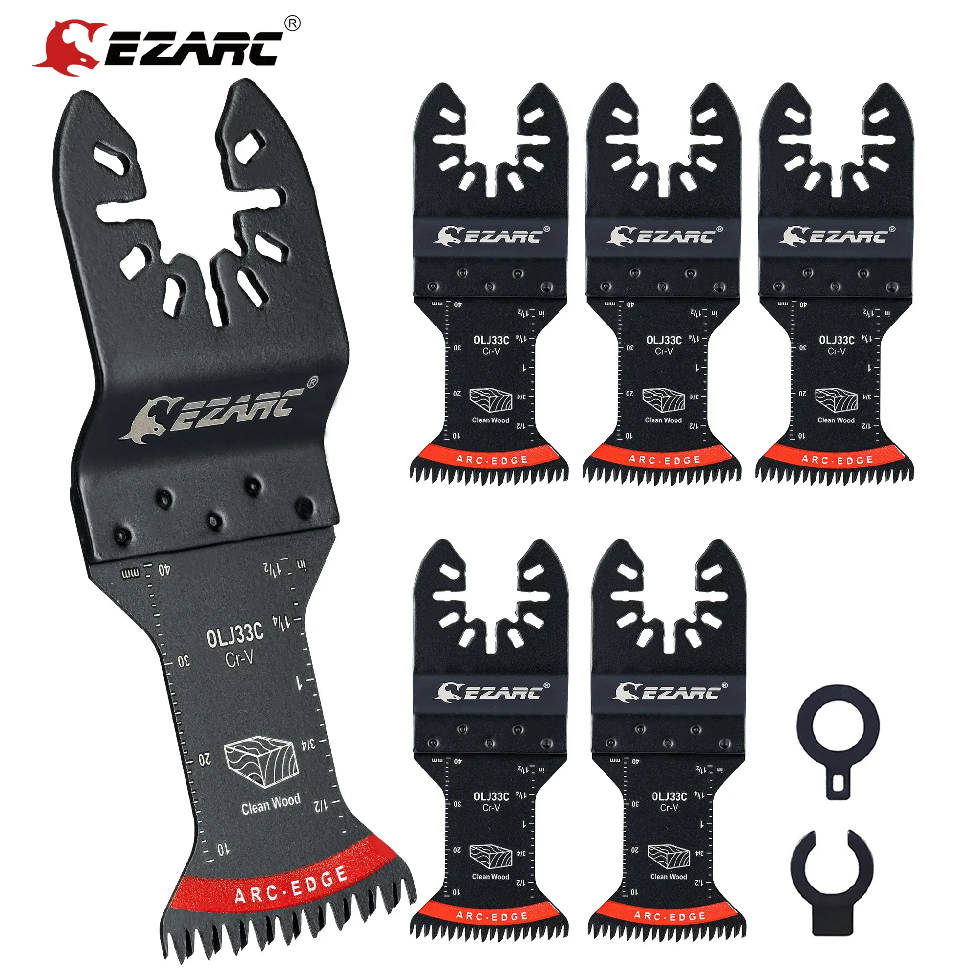 EZARCJapaneseToothOscillatingSawBlade5PCSArcEdgeOscillating