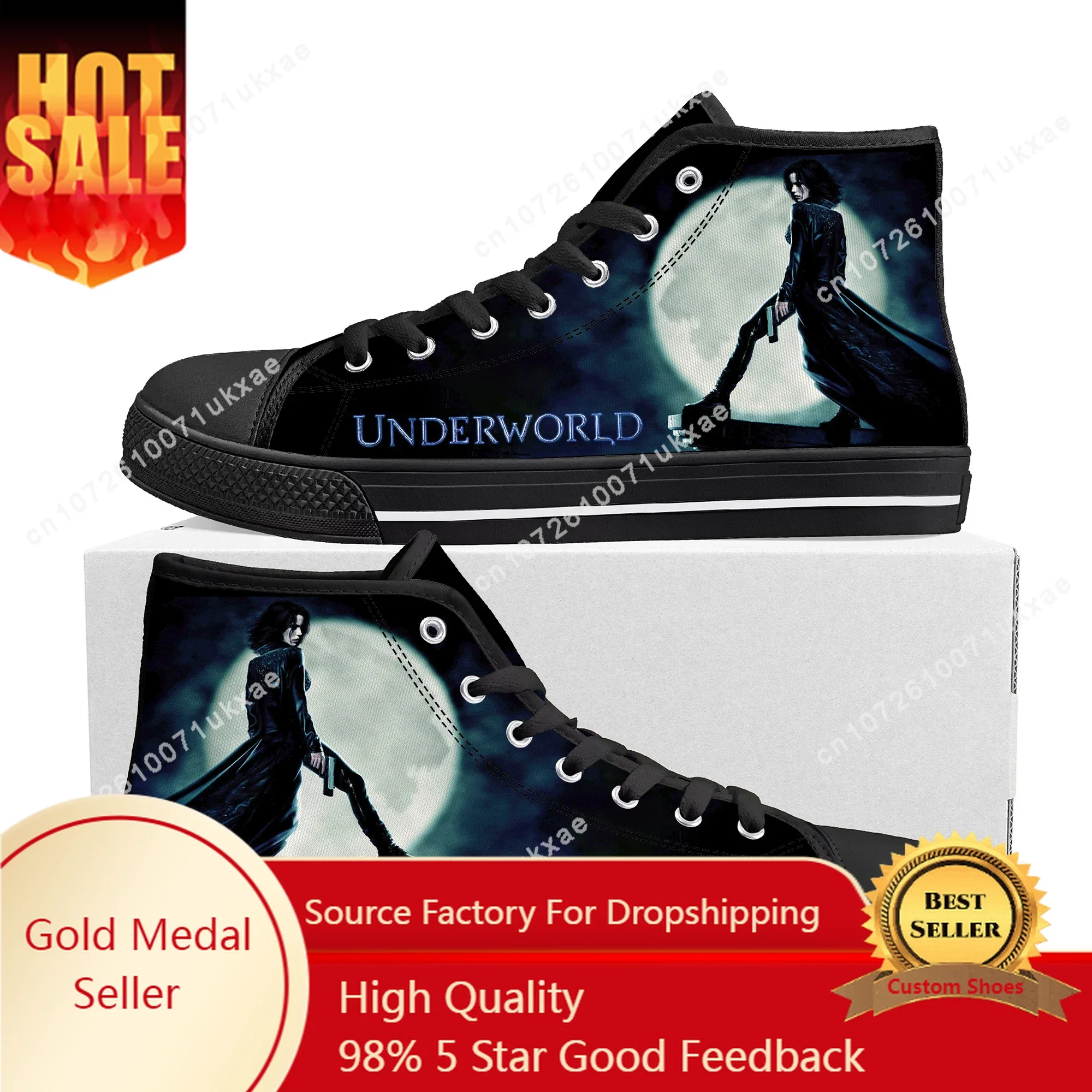 

underworld Moive High Top Sneakers Mens Womens Teenager High Quality Selene Canvas Sneaker couple Shoe Casual Custom Made Shoes